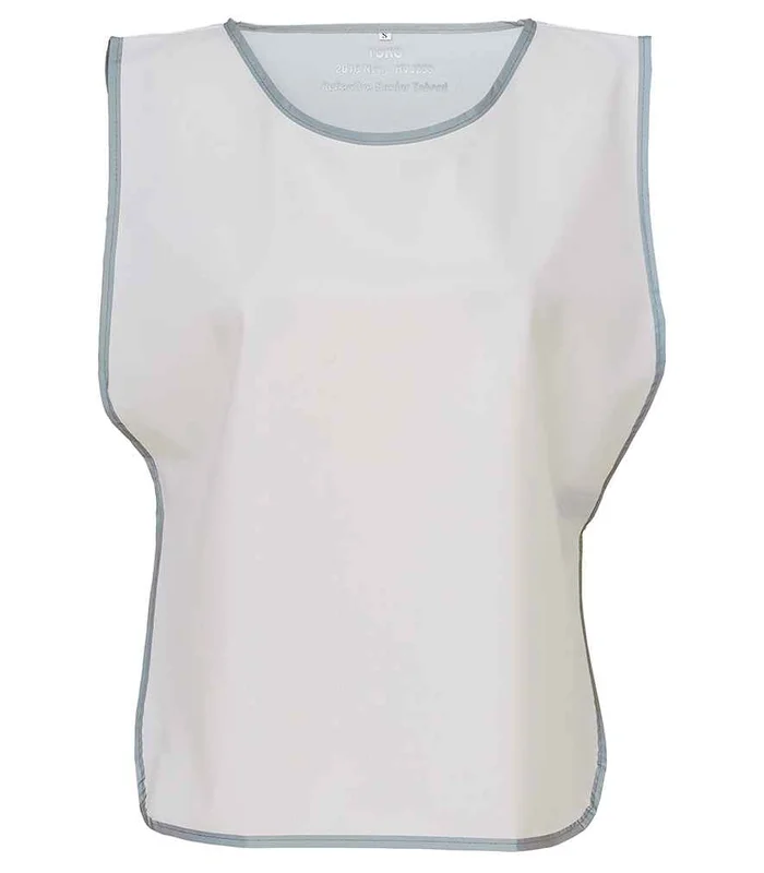 YOKO Yoko Hi-Vis Reflective Border Tabard in WHI