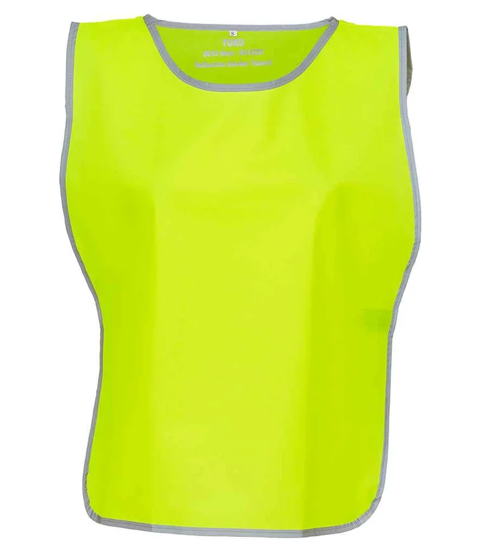 YOKO Yoko Hi-Vis Reflective Border Tabard in YEL