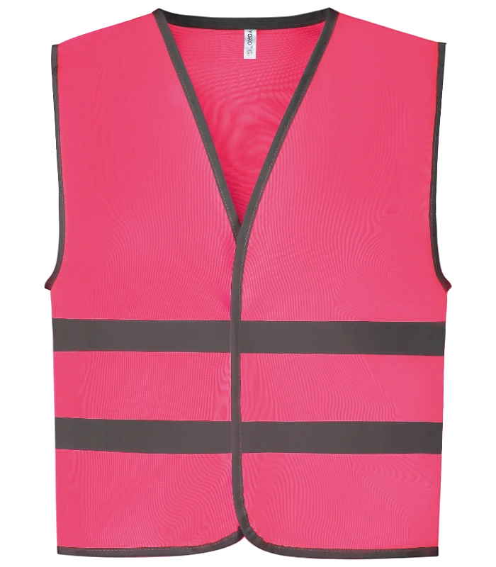 YOKO Yoko Hi-Vis Two Band and Braces Waistcoat in PIN