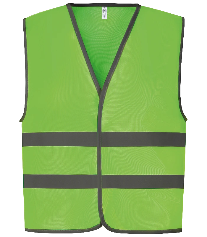 YOKO Yoko Hi-Vis Two Band and Braces Waistcoat in LIM