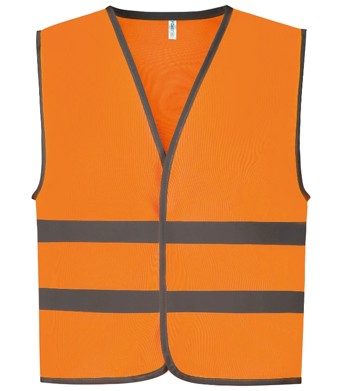 YOKO Yoko Hi-Vis Two Band and Braces Waistcoat in ORA