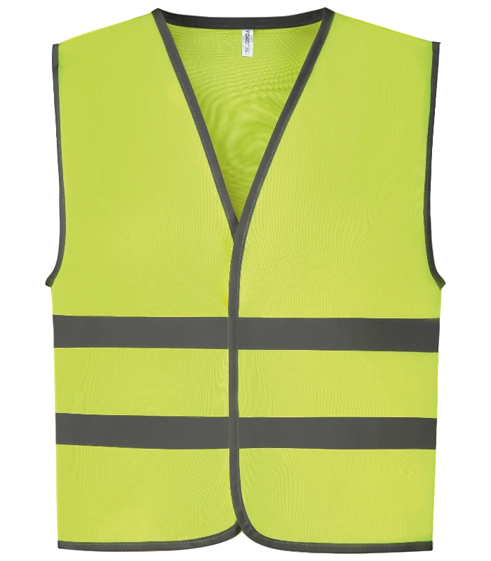 YOKO Yoko Hi-Vis Two Band and Braces Waistcoat in YEL