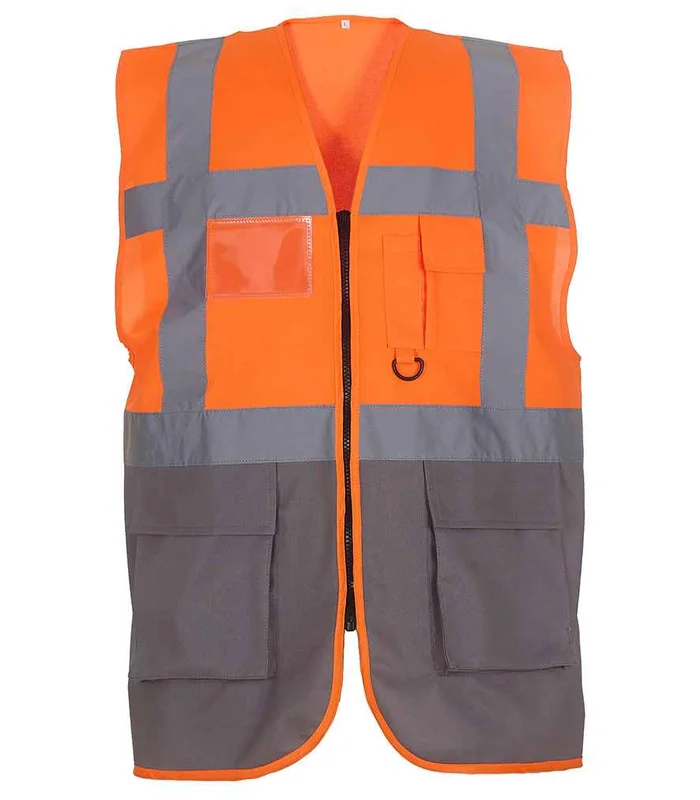 YOKO Yoko Executive Waistcoat in OR/GY