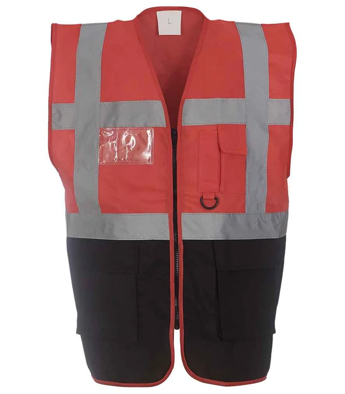 YOKO Yoko Executive Waistcoat in RD/BK