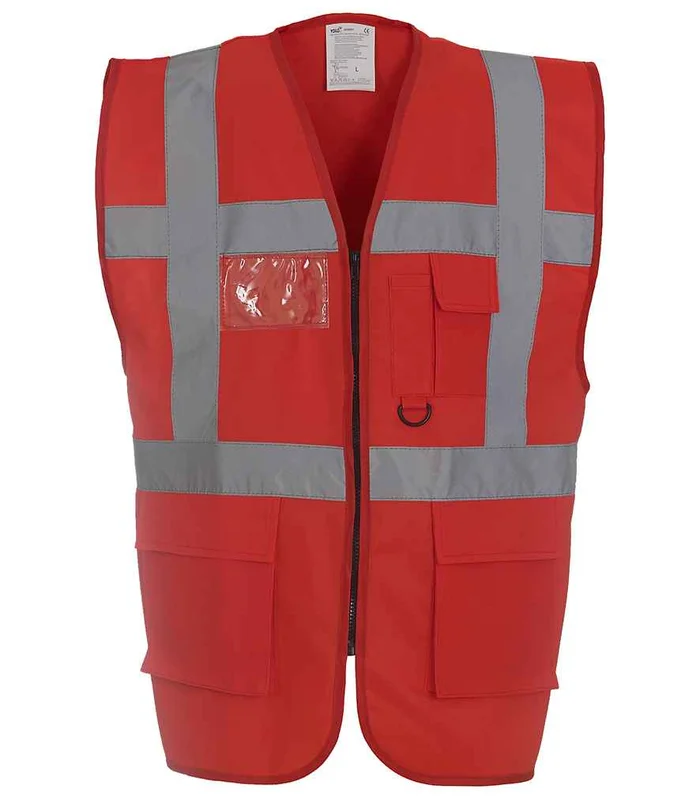 YOKO Yoko Executive Waistcoat in RED