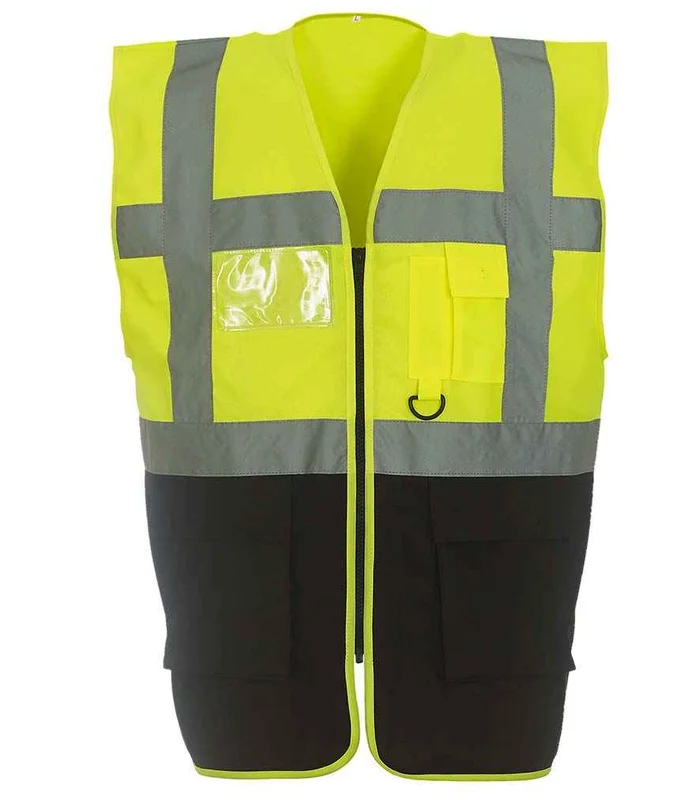 YOKO Yoko Executive Waistcoat in YL/BK