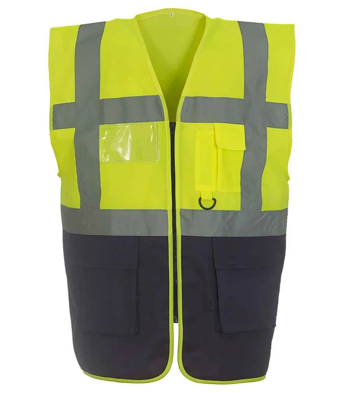 YOKO Yoko Executive Waistcoat in YL/NV