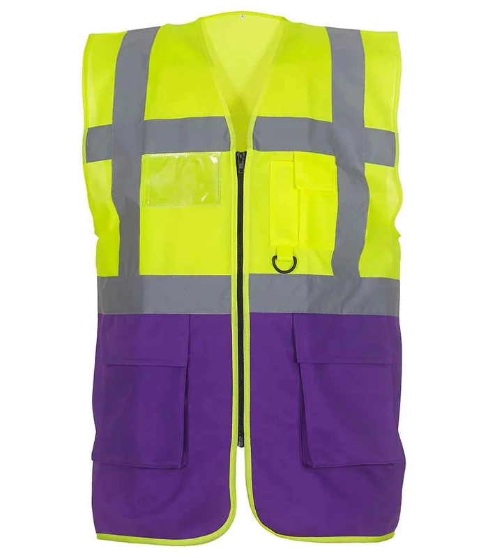YOKO Yoko Executive Waistcoat in YL/PR