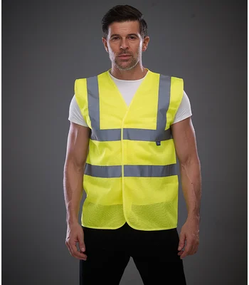 YOKO Yoko Top Cool Open Mesh Waistcoat in YEL
