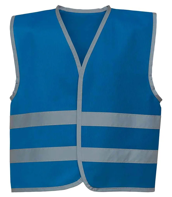 YOKO Yoko Kids Hi-Vis Two Band Waistcoat in ROY