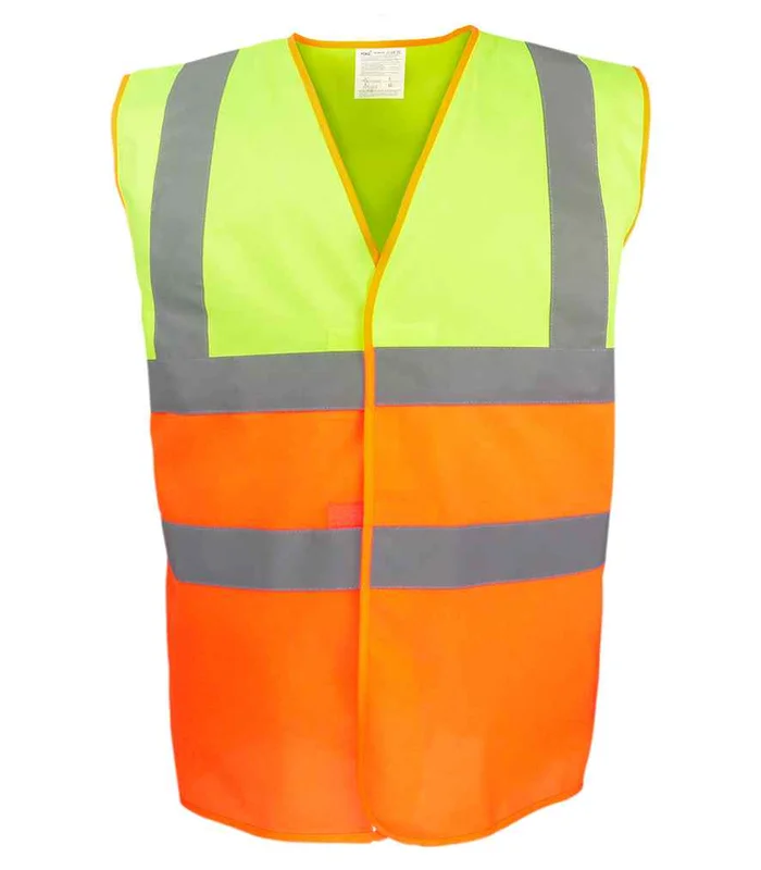 YOKO Yoko Two Tone Waistcoat in YL/OR