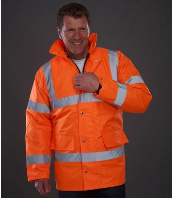 YOKO Yoko Hi-Vis Classic Motorway Jacket in ORA