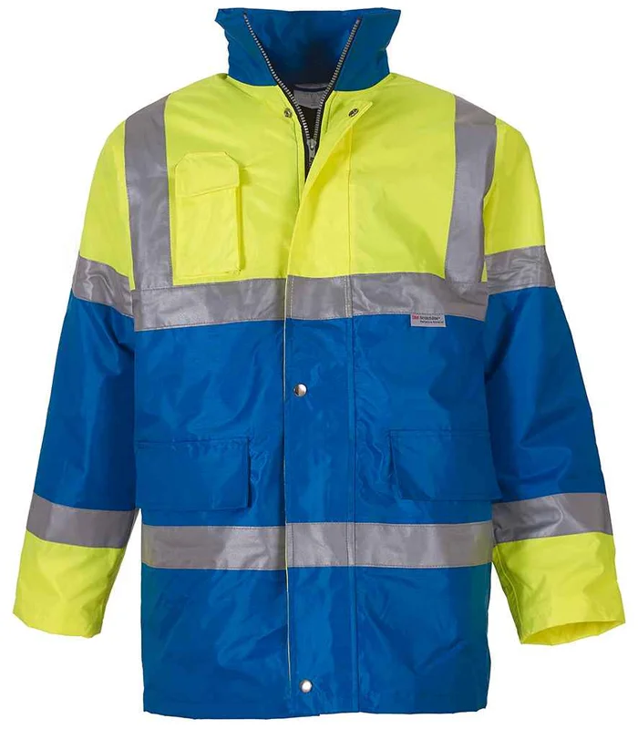 YOKO Yoko Hi-Vis Contrast Jacket in YL/RY