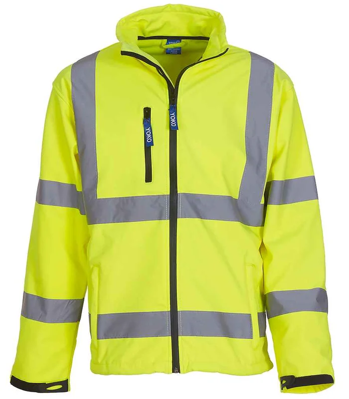 YOKO Yoko Hi-Vis Soft Shell Jacket in YEL