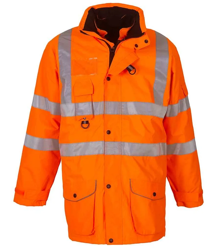 YOKO Yoko Hi-Vis Multi-Function 7-in-1 Jacket in ORA