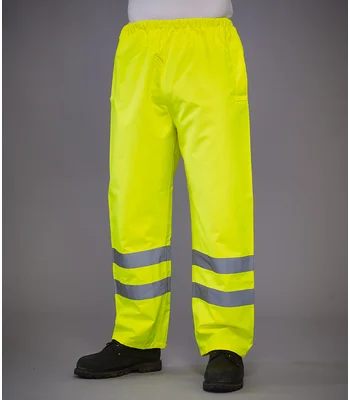 YOKO Yoko Hi-Vis Waterproof Overtrousers in YEL