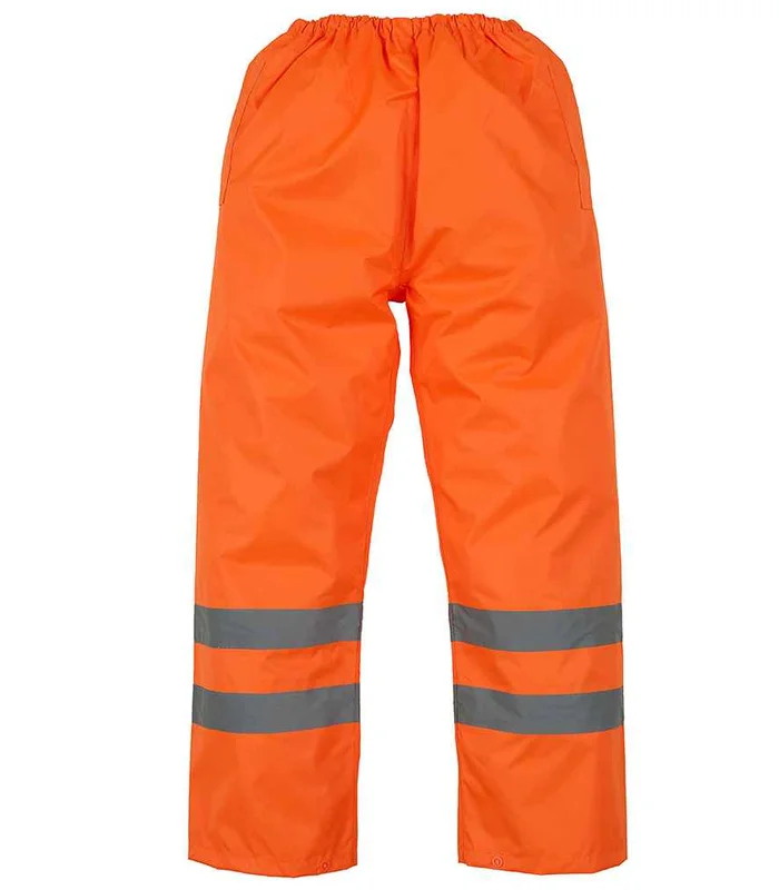 YOKO Yoko Hi-Vis Waterproof GO/RT Overtrousers in ORA