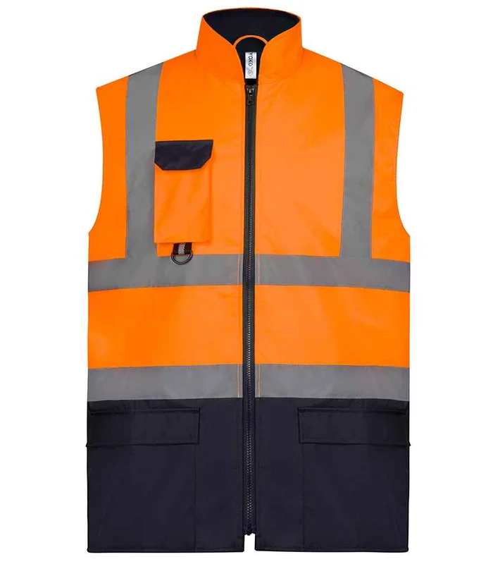 YOKO Yoko Two Tone Bodywarmer in OR/NV