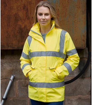 YOKO Yoko Ladies Hi-Vis Executive Jacket in YEL