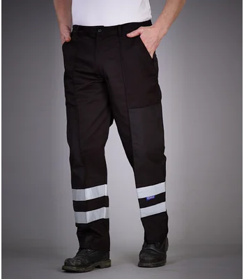 YOKO Yoko Reflective Poly/Cotton Ballistic Trousers in BLK