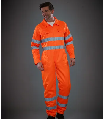 YOKO Yoko Hi-Vis Poly/Cotton Coverall in ORA